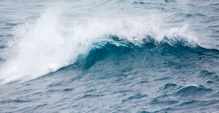 powerful foamy ocean waves breaking natural water background