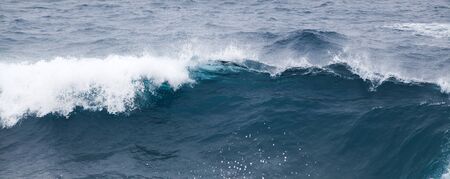 powerful foamy ocean waves breaking natural water background