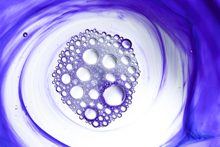 moving ink in water spiral abstract