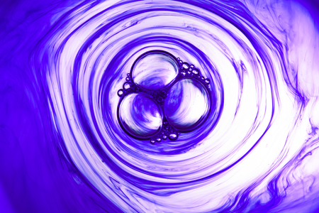moving ink in water spiral abstractの写真素材