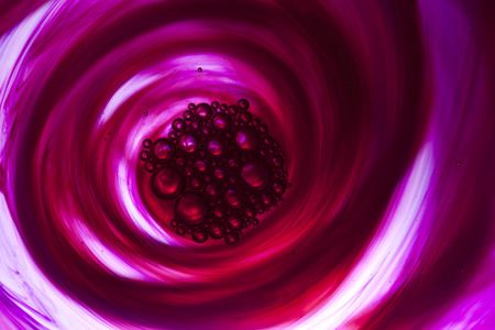 moving ink in water spiral abstractの写真素材