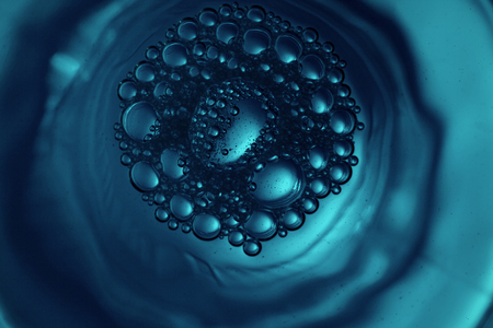 moving ink in water spiral abstractの写真素材