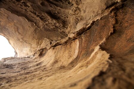 Gran Canaria, cave in volcanic rock, interesting textures