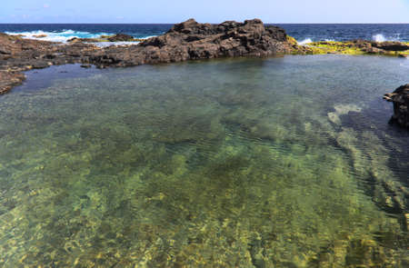 Gran Canaria, landscape of steep eroded north west coast of Galdar and Agaete municipalities, hike...