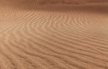 natural sand pattern created by wind blowing differently sized and colored particlesの写真素材