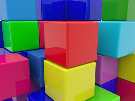 Colorful toy blocks