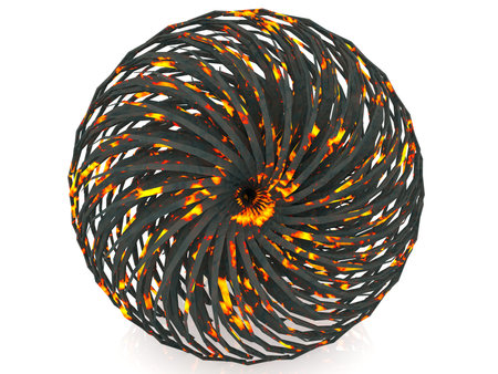 abstract lava ball