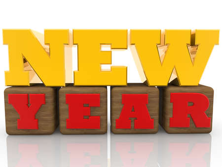 new year concept in goldの写真素材