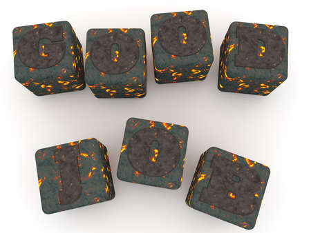 Good job concept of abstract lavas cubes