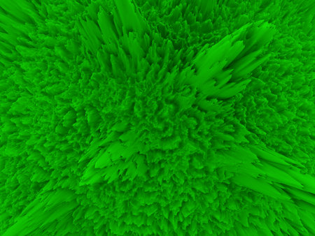 abstract green background with some smooth lines in it (3d render)の写真素材