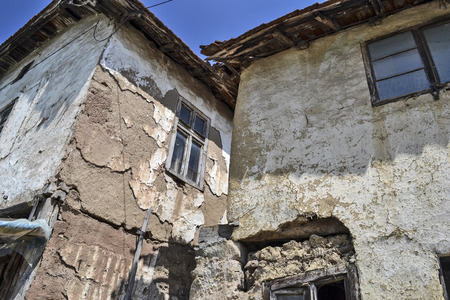 Old abandoned house in Southeast Serbia.の写真素材