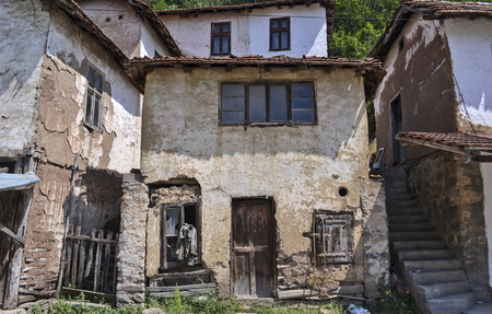 Old abandoned house in Southeast Serbia.の写真素材