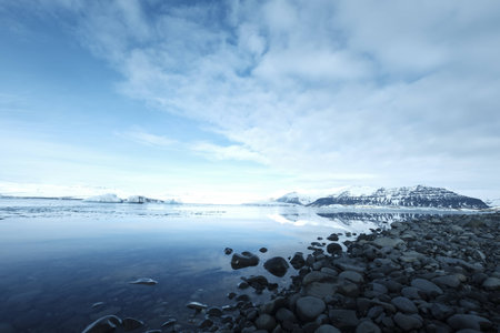 natural landscape in icelandの写真素材
