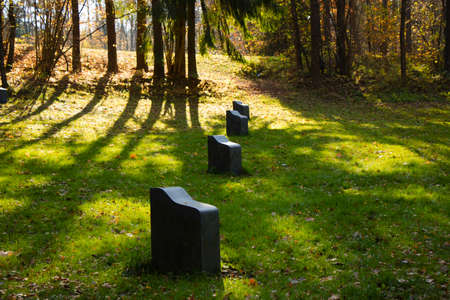 VILNIUS, LITHUANIA - OCTOBER 24, 2017: Open-air museum located Vilnius, Lithuania. international modern art place. Monuments and abstract art. Modern art in the open-air.のeditorial素材