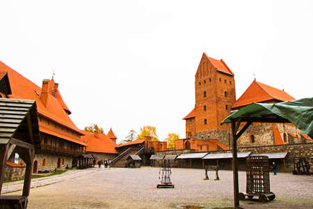 Trakai castle, Famous landmark place, travel.