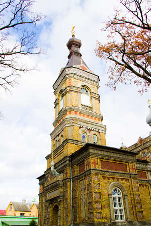 TALLINN, ESTONIA - OCTOBER 20, 2017: Buildings and architecture exterior view in old town of...