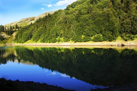 Mountain lake in Adjara, Georgia, Green lake.の写真素材