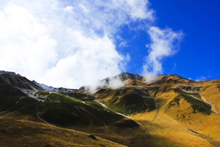 Mountain landscape and beautiful view in Georgia