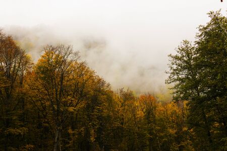 Mountain landscape and beautiful view in Georgia