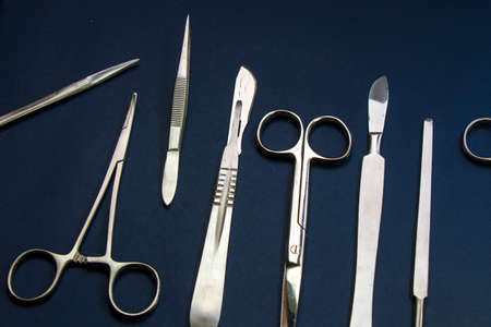 Dissection Kit - Premium Quality Stainless Steel Tools for Medical Students of Anatomy, Biology, Veterinary, Marine Biology with Scalpel Bladesの写真素材