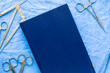 Dissection Kit - Stainless Steel Tools for Medical Students of Anatomy, Biology, Veterinary, Marine Biology and learning bookの写真素材