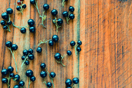 Currant on the board, high angle viewの写真素材