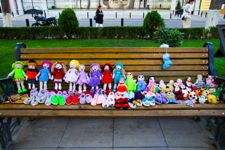 Tbilisi, Georgia - September 13, 2020: Flea outdoor market and shop in Tbilisiのeditorial素材