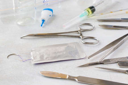 Dissection Kit - Stainless Steel Tools for Medical Students of Anatomy, Biology, Veterinary, Marine Biologyの写真素材