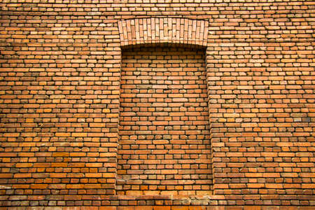brick wall background and texture close-up, red color