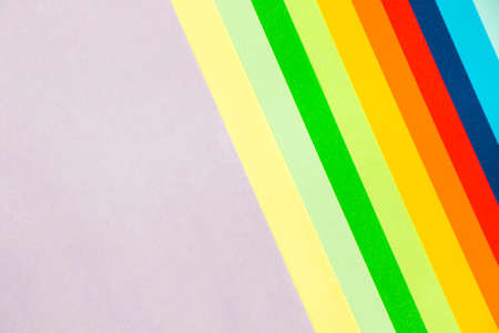Colorful paper background, paper board and geometric figures, pastel coloredの写真素材