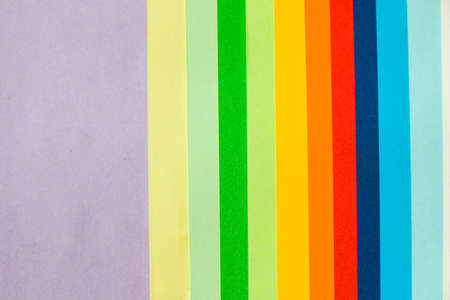 Colorful paper background, paper board and geometric figures, pastel coloredの写真素材