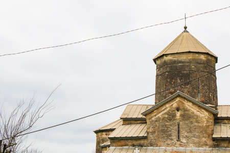 Old Georgian church in Samegrelo, Georgia. Old architecture and nature.