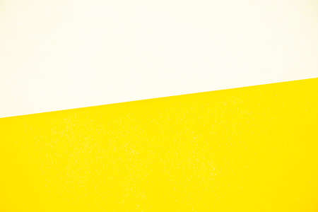 Colorful paper background, yellow and white paper board and geometric figures, pastel coloredの写真素材
