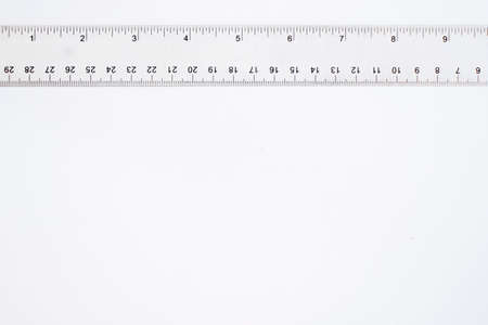 Centimeter on the white background, milometers and inches, sizesの写真素材