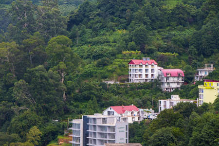 Gonia, Georgia - August 26, 2021: Hotel view, building and architecture for holidaysのeditorial素材