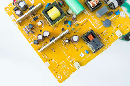 Electronic motherboard and isometric processor and microchip, electronic parts