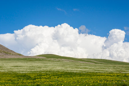 Landscape of Javakheti mountains in Georgia, Abuli mountainsの写真素材