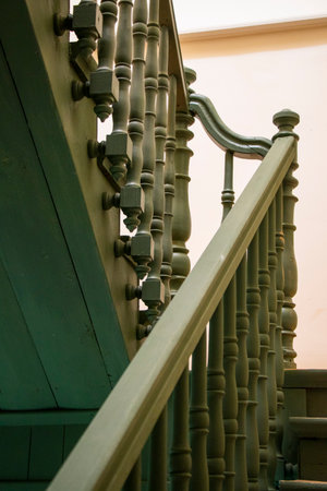 Old towns house stair viewの写真素材