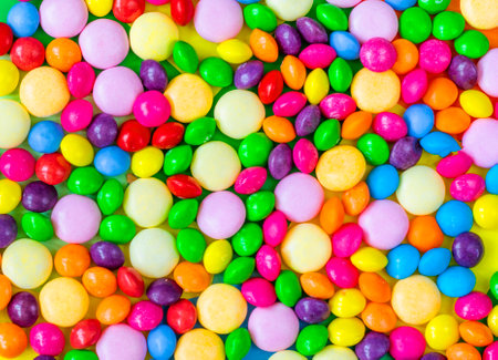 colorful sweet candy backgroundの写真素材