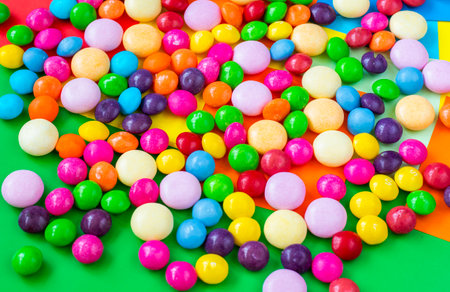 colorful sweet candy backgroundの写真素材