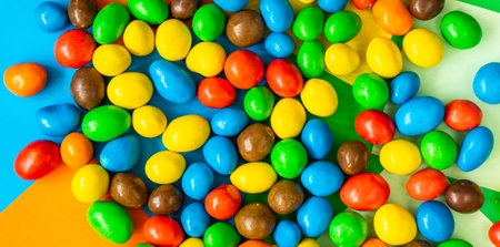 colorful candies, multicolored gradientの写真素材