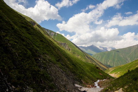 Truso landscape in Georgia, mountain landscapeの写真素材