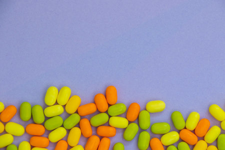 Candy on the colorful background, beautiful wallpaperの写真素材