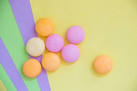 Candy on the colorful background, beautiful wallpaper