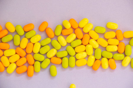 Candy on the colorful background, beautiful wallpaper