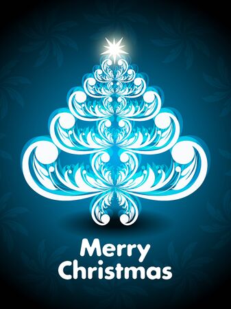 Beautifull christmas background with christmas tree のイラスト素材