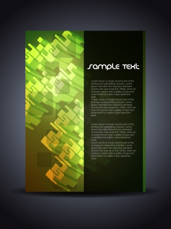 Presentation of creative flyer or cover design.のイラスト素材