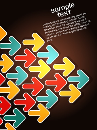 Abstract colorful arrow backgroundのイラスト素材