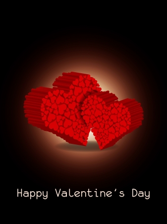 Beautiful heart background.のイラスト素材