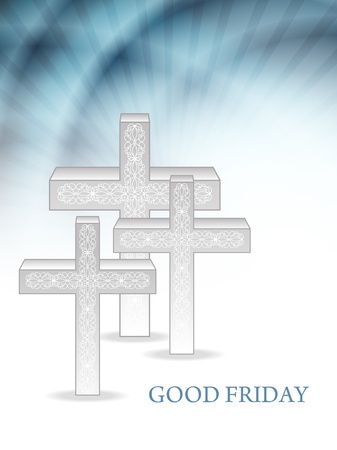 Elegant religious background for good fridayのイラスト素材